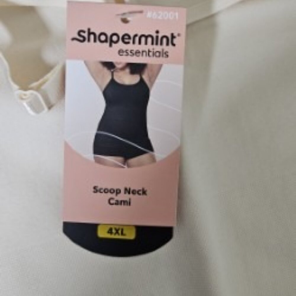 Shapermint Scoop Neck Camisole 4X NWT Ivory